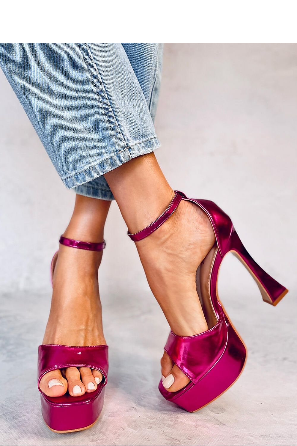 sandalen op hak model 180737 Inello