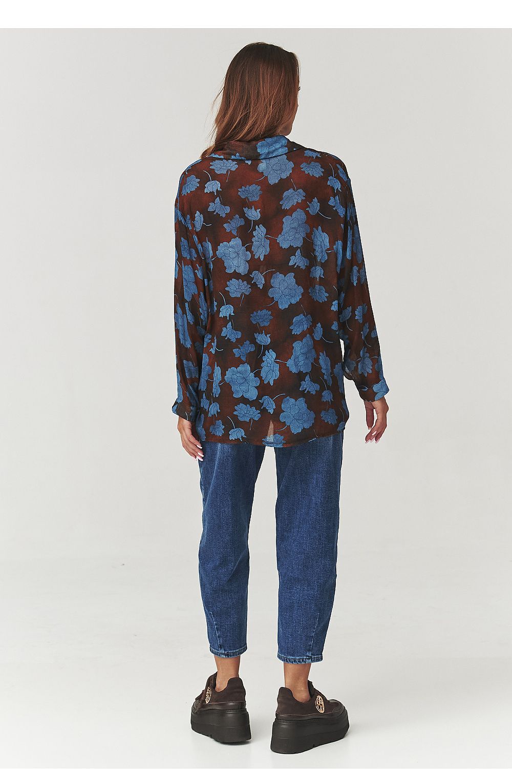  Overhemd met lange mouwen model 219728 Makadamia 