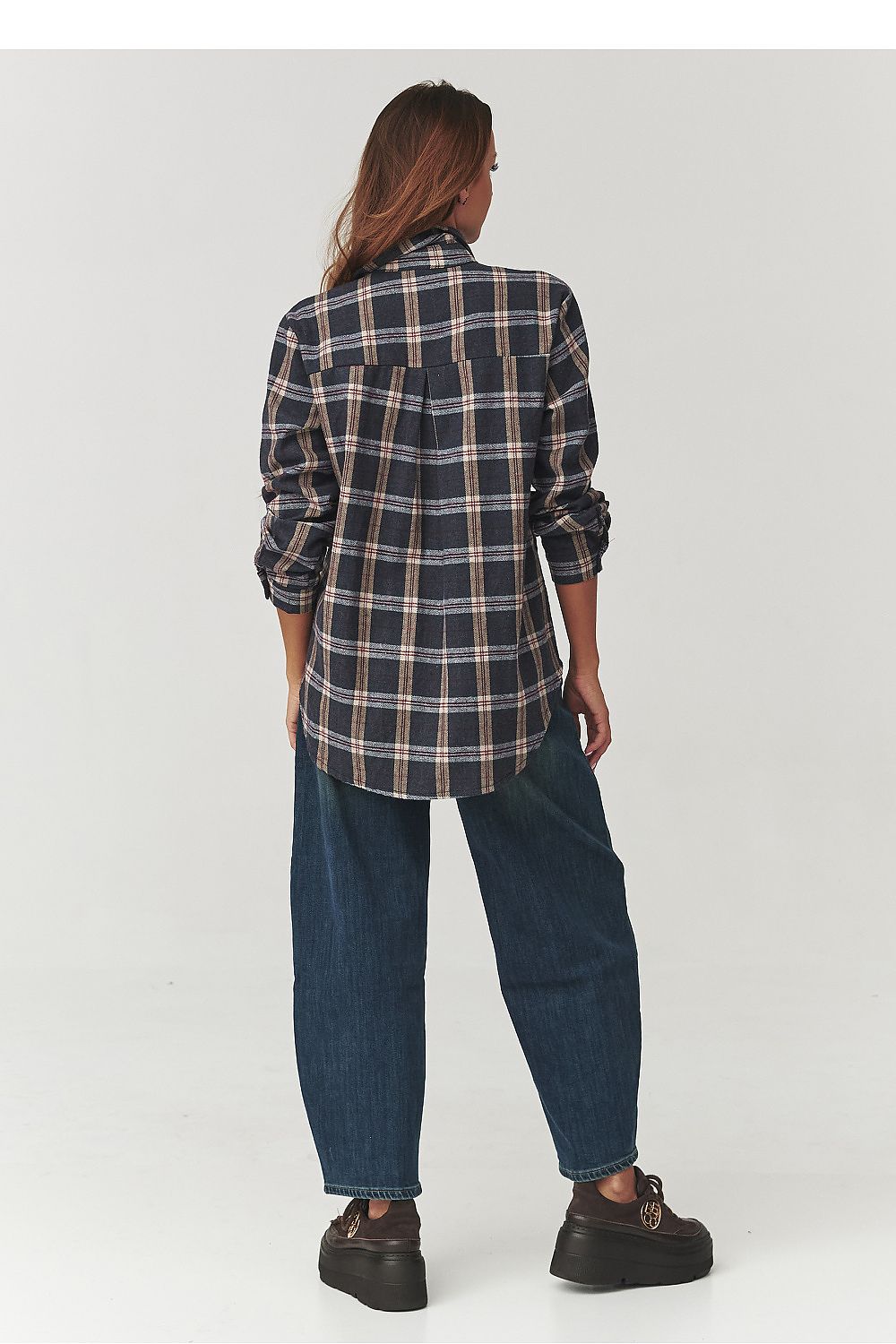  Overhemd met lange mouwen model 219730 Makadamia 