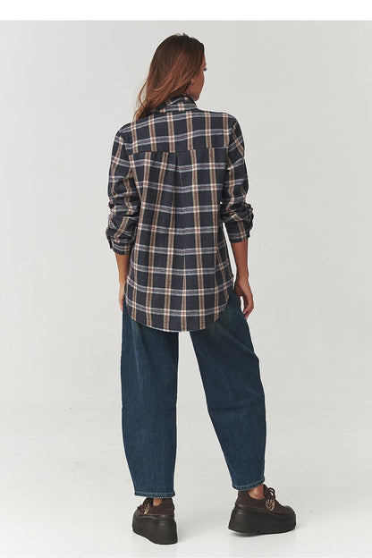  Overhemd met lange mouwen model 219730 Makadamia 