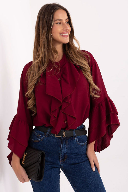  Overhemd met lange mouwen model 220226 Rue Paris 